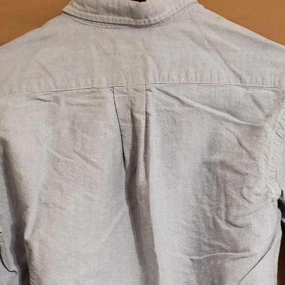 Ralph Lauren, Blue button-down dress shirt, long sleeve, Size 12 - Picture 13 of 15